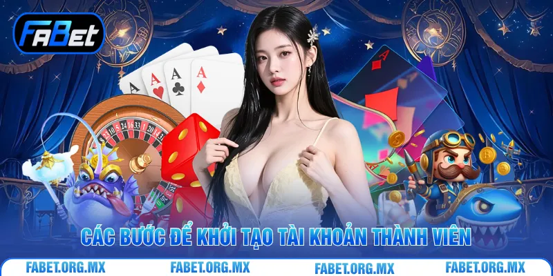 Các bước để khởi tạo tài khoản thành viên